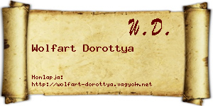 Wolfart Dorottya névjegykártya